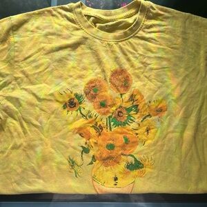 Vincent Van Gogh sunflower shirt